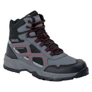 Regatta Mens Vendeavour Walking Boots / Granite/Rio Red